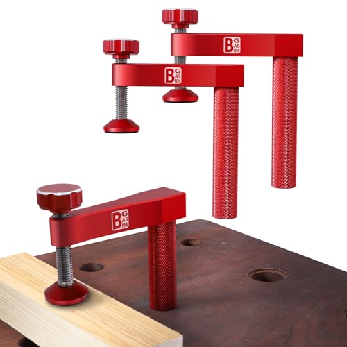 Bench Dog Clamp, 3/4 inch（19mm) Sturdy & Non-marking Bench Dogs Hole Clamp Woodworking Dog Holes Workbench Accessories for Woodworking Clamps Hand Tools - style: Bench Dog Clamps