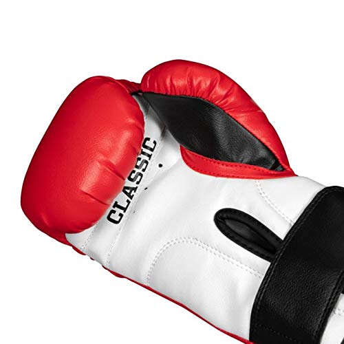 TITLE Boxing Classic Kid & Youth Boxing Gloves 2.0 - Youth & Kids Boxing Gloves, Boxing Equipment - color: Red/White/Black