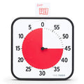 TIME TIMER 12 inch Visual Timer 60 Minute Kids Desk Countdown Clock with Dry Erase Activity Card, Also Magnetic for Classroom, Homeschooling Study Tool, Task Reminder, Home and Kitchen Timer - color: Black & Red, size: 12 Inch