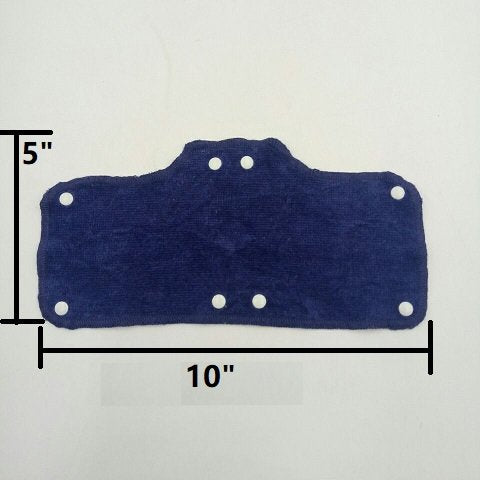 Navy Blue Sweatband for Hardhat Washable Velvet Terry Cotton Hard Hat Liner NAEE snap on (6pcs) - color: Navy Blue