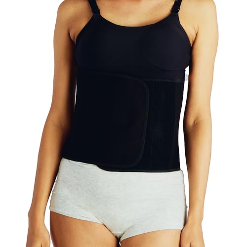 Belly Bandit Postpartum Belly Wrap with Bamboo Viscose - color: Black, size: Large