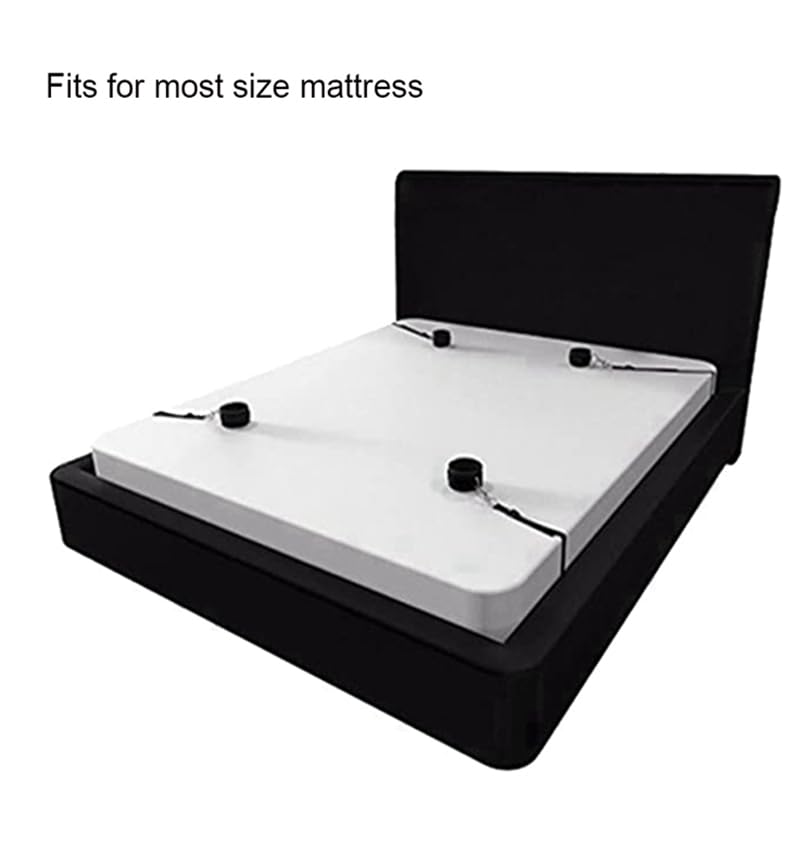 BDSM Bondaged Restraints Kit for Couples Under King Bed Bondage Resistant Queen Size Bed Restraints for Ankles and Wrists Bar Women Handcuff Sex Resistance Bands Bed Couples Sexy Gift Sets Sweater