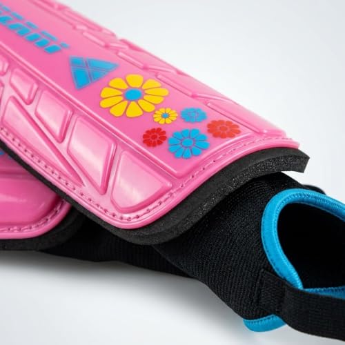 Vizari Blossom Pink/Blue Shinguard - size: Small