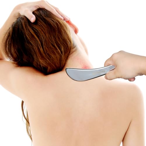 STICKON 2 in 1 Stainless Steel Gua Sha, Acupressure Pen, Muscle Scraper Tools Set, Muscle Scraping Tool Trigger Point Massage Tool Deep Tissue Acupressure Pen(STICKON-59) - style: STICKON-59 Shape
