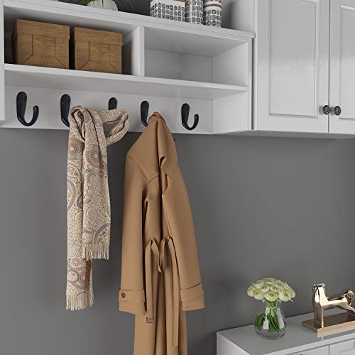 IBosins 15PCS Coat Hooks Wall Mounted Single Prong Robe Hook for Hanging Towel Hooks with 30 Screws for Bags, Hat, Cap, Scarf, Cup (Black) - color: Black