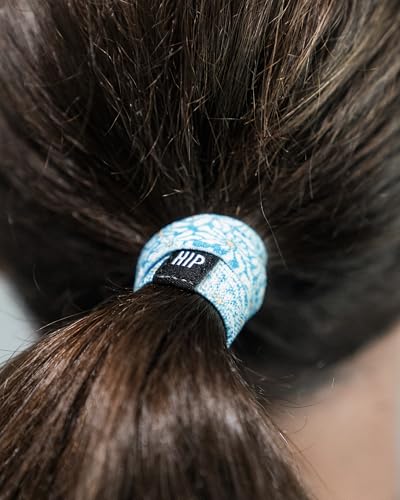 Thick Hair Ties for Men, Durable Hair Bands, Non-Slip, Stylish & Versatile Bracelet, Waterproof Bracelets & Summer Bracelets for Surf, Beach & Everyday Wear (Flower Lovin' Blue) - color: Flower Lovin' Blue