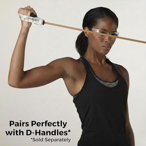 THERABAND Latex Resistance Tubing, Tan, Extra Light Level 0, 25 ft Roll, Professional Grade for Upper and Lower Body Workouts, Cut-to-Length, Color-Coded Resistance Levels - color: Level 0 / Extra Light - Tan, size: 25 Foot