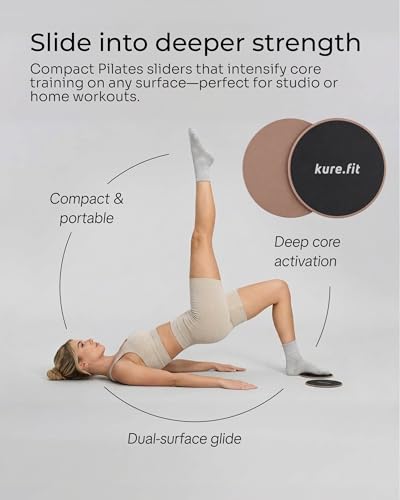 Pilates Kit for Women – Home Pilates Equipment Set with Ring, Ball & Resistance Bands | Pilates Starter Kit with Accessories in Gift Box - color: Mocha, style: Core Kit - 10PC