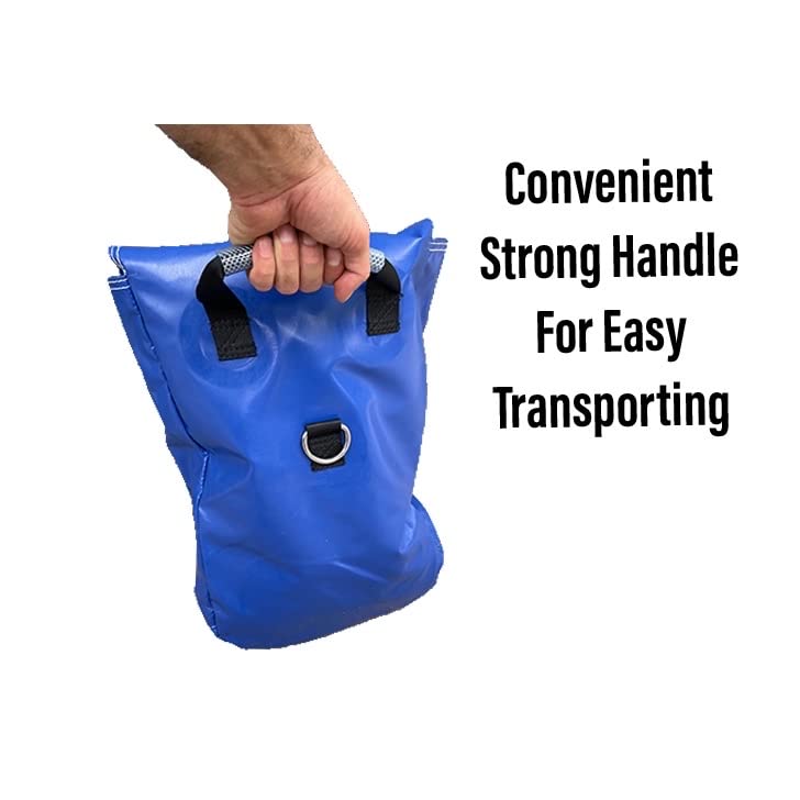 Hullaballoo Deluxe Extra Durable Vinyl Sand Bags, Anchor Safety Product for Inflatable Bounce House, Water Slides, Canopies and Tents, Holds 50 Pound Capacity, 10 Pack - color: Deluxe, size: 50LB - 10 PACK