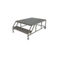 Tri-Arc WLWP023648 2-Step Forward Descent Mobile Steel Work Platform, 36-Inch x 48-Inch Platform - size: 36" x 48', style: 2-Step