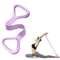 Resistance Bands, Figure 8 Fitness Resistance Bands with Handles, arm Bands for Workout - color: Purple