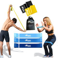 Resistance Bands – Exercise & Loop Stretch Bands for Working Out, Physical Therapy & Home Gym – 100% Natural Latex, Free Workout Videos – Co-Owned by Caroline Marks