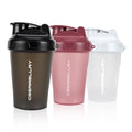 3 Pack Shaker Bottles for Protein Mixes, 17 oz Small Protein Shaker Bottle with Handle, Gym Shaker Cups with Blending Ball for Pre Workout, BPA-Free & Dishwasher Safe (Black, White, Pink) - color: Pink,Black,White