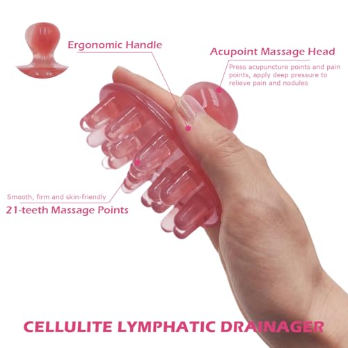 Lymphatic Drainage Tool for Belly Fat Cellulite Remover, Meridian Fascia Blaster Cellulite Remover Gua Sha Brush for Body Shaping Muscle Pain Relief - size: Gua Sha Comb
