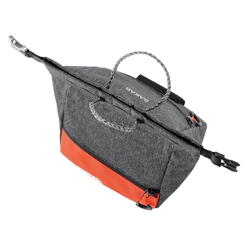 Petzl SAKAB Rock Climbing Chalk Bag | Large, Roll-Top Bouldering Chalk Bucket - color: Grey