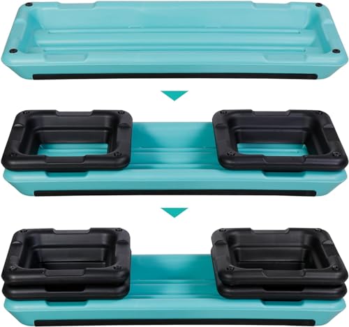 Adjustable Workout Aerobic Stepper, Exercise Step Platform Trainer with 4 Risers,Non-Slip Surface for Home Gym Workout Training - color: Green