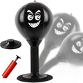 Desktop Punching Bag with Strong Suction Cup - Stress Relief Boxing Bag for Office Desk & Home - Heavy Duty Reflex Ball Set with Pump - Funny Gag Gifts for Boss, Men, Kids & Coworkers