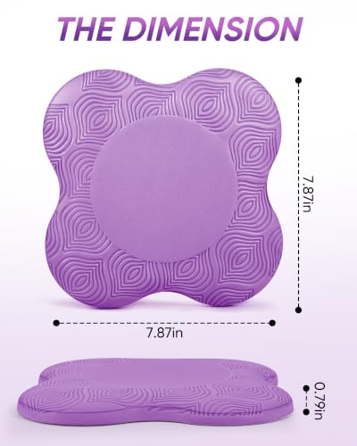 2 packs Yoga Knee Pad Mats Extra Thick for Knees Elbows Wrist Hands Head Foam Pilates Kneeling pad Yoga Knee Cushion Thick Exercise Pads for Knees Elbows Wrist Hands Head Foam Pilates Kneeling pad，Support Foam Pads for Women and Men - color: purple