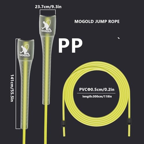 Unbreakable 5mm pvc Jump Rope – Pro-Grade PP Handles with Diamond Texture, 40X Strength PVC Cord, Adjustable 3m Length for HIIT, Home Gym, or Boxing Training (Portable & Tangle-Free) - color: Transparent