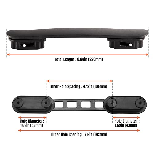 Luggage Handle 220mm Durable Spare Replacement Luggage Grip Carry Strap（HR-09N） - size: 220mm