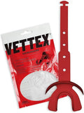 Vettex DoubleGuard Mouth Guard with Lip Protection, Scarlet Red | Football, Lacrosse, MMA, Boxing, Adjustable Helmet Strap, Braces Friendly, 2 Breathing Channels, NCAA & NFHS Certified - color: Scarlet Red