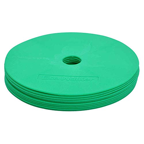 Flat Cones Spot Markers Soccer Basketball Sports Speed Agility Training - color: Green