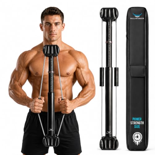 Bullworker Bow Classic 36" Isometric Exercise Equipment, Portable Home Gym Customized Variable Resistance, Chest and Arm Trainer, Full Body Strength Trainer, Shoulder Exerciser