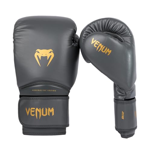 Venum Contender 1.5 Kids Boxing Gloves - color: Graphite/Gold, size: 6-Ounce