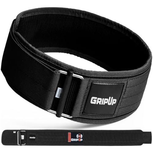 Self-Locking Weight lifting Belt AUTO LOCK 4 Inch Gym Belt Adjustable Buckle For Fitness Powerlifting Bodybuilding Weightlifting Deadlift Olympic Cross Training Back Support Men & Women - color: Black, size: XX-Large