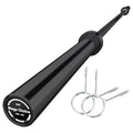 Barbell Bar for Weightlifting, 7FT Heavy Duty Weight Bar 1500LB & 4FT Short/EZ Curl Bar, Fits 2" Plates, Professional Strength Training Equipment for Home Gym, Powerlifting - color: Black