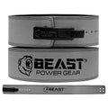 Beast Power Gear Weight Lifting Belt Lever Buckle 10MM 13MM Thick & 4 Inches Free Strap Weightlifting, Powerlifting, Deadlifts, Squats Men Women - color: Gray, size: Small
