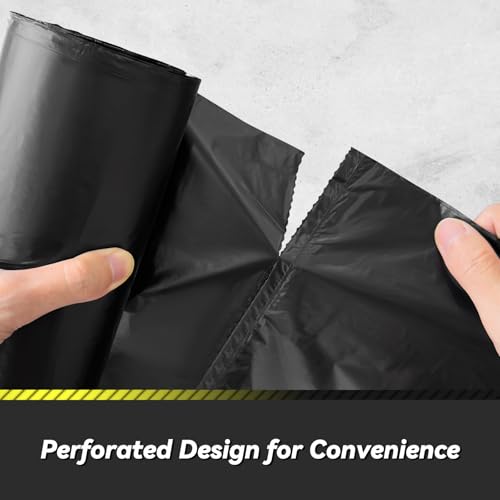 150 Count 55-60 Gallon Trash Bags, Sturdy & Tear-Resistant Commercial Can Liners 55 Gallon, Large Garbage Bags, Large Black Trash Bags for Commercial, Lawn and Leaf Bags - style: 55-60 Gallon - 150 Count
