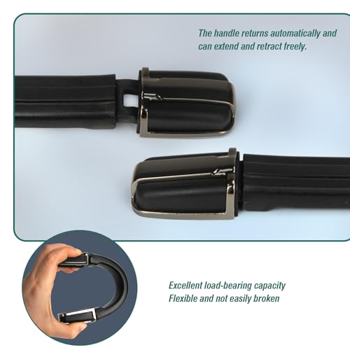 Luggage Replacement Handle, Suitcase Spare Grip, Travel Bag Repair Part | Ergonomic grip design, sturdy construction, comfortable hand feel, suitable for luggage repair and travel bag replacement - style: RB-009 Nickel Black
