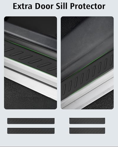 Floor Mats & Cargo Mat with Backrest Mat Custom for Mazda CX-50 2023-2025 2026 (Only Gas), Door Sill Guards, All Weather TPE Full Set Floor Liners Trunk Mat for CX-50 Fuel Accessories - size: For Mazda CX-50 Gas 2023-2026