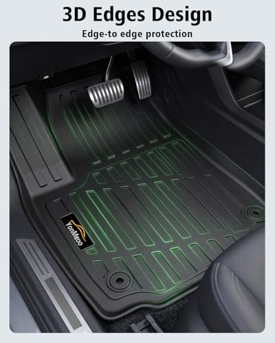 Floor Mats & Cargo Mat with Backrest Mat Custom for Chevy Equinox 2025 2026 (Only Gas) /GMC Terrain, Door Sill Guards, All Weather TPE Full Set Floor Liners Trunk Mat for Chevrolet Equinox Accessories - size: For Chevy equinox 2025-2026