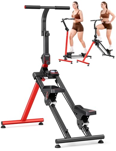YOLEO Adjustable Resistance Stair Steppers for Exercise at Home, Folding Cardio Stairmaster with 3 Workout Modes & Oversized Pedal,90% Pre-Assembled Stair Climber with Handlebar for Full Body Workout - color: V2.0 Basic Stair Stepper