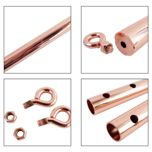 Spreader Bar Expandable Exercise Bar, Yoga Training Fitness Gear, Home Pilates Tools, Workout Bar,Sports Gym Kit - style: Rose Gold