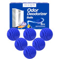Xcleen Sneaker Deodorizer Balls Escape Scent 6 Pack, Odor Eliminator Balls for Closet Car Gym Bag, Long Lasting Small Space Air Freshener With Essential Oil - size: 1 Count (Pack of 6)