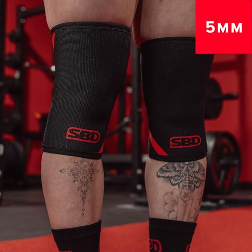 SBD 5mm Weightlifting Knee Sleeves - IWF Compliant - Made for Olympic Lifts | Built for Training & Competition