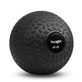 Yes4All Slam Balls, 10-40lb Weighted Ball Weight, Durable PVC Sand Filled Workout Dynamic Slam Ball for Strength Training, Tread, Black, 20lbs - color: Black, style: D. 20lbs