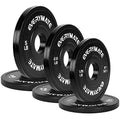 EVERYMATE Change Weight Plates 1.25LB 2.5LB 5LB Set Fractional Olympic Bumper Plates for Cross Training Steel Insert Strength Training - color: 17.5 LB(1.25+2.5+5), size: Black