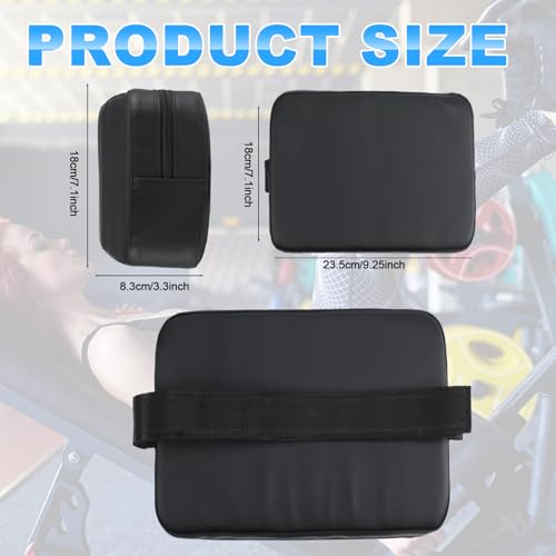 Simgoing Weight Lifting Pad Bench Chest Press Back Pad for Free Weight Bench Exercises and Chest Press Support Non Slip PVC Leather Foam Support for Home Gym Strength Training - size: 9.3x7.1x3.2 Inch