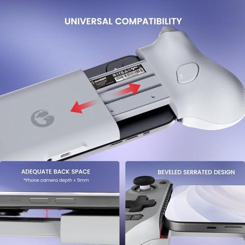 GameSir G8 Galileo Type-C Mobile Gaming Controller for Android & iPhone 15 Series (USB-C), Plug and Play Gamepad with Hall Effect Joysticks/Hall Trigger, 3.5mm Audio Jack (Renewed)