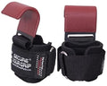 Weight Lifting Rod Hooks Heavy Duty Wrist Wraps Power Weight Lifting Training Gym Grips Straps Set of 2 - color: Brown, size: MEN-Wrist Size Large