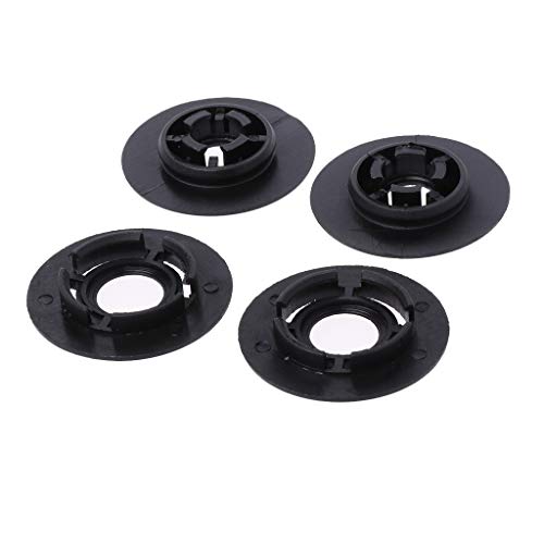 8Pcs Car Mat Carpet Clips Fixing Grips Clamps Floor Holders Sleeves Kit Anti Skid Fastener Retainer Resistant, Black