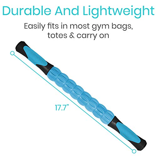 Vive Massage Stick Roller for Muscle, Back, Legs - Deep Tissue Body Fascia Massager for Hamstring, Calf, Neck Pain, Trigger Point, Exercise -Rolling Relief Tool for Physical Therapy, Recovery