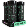 Wipex Natural Wipes for Fitness in Lemongrass & Eucalyptus, Gyms, Yoga, Peloton Cycles, Treadmills and Home, 75 Count (Pack of 4) - size: 75 Count (Pack of 4)