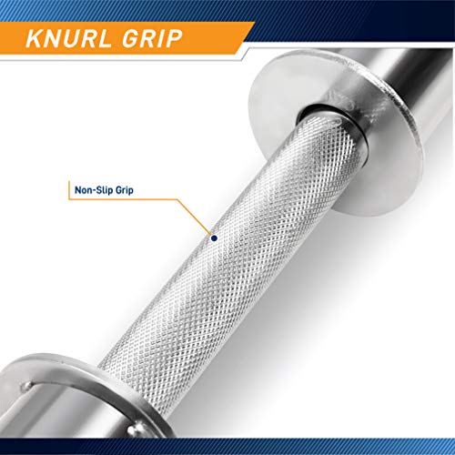 Marcy Hollow Curl Bar and Dumbbell Handle Set with Spring Collars - style: 2 inch Diameter