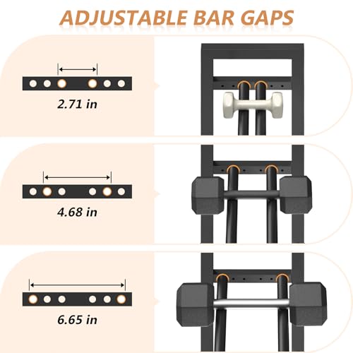 Eocnrhe Dumbbell Rack Stand Only, Weight Rack for Home Gym, 3-Tier Adjustable Dumbell Rack Heavy-Duty Weight Stand for Dumbbells Kettlebells - size: 9.84"D × 29.25"W × 31.37"H