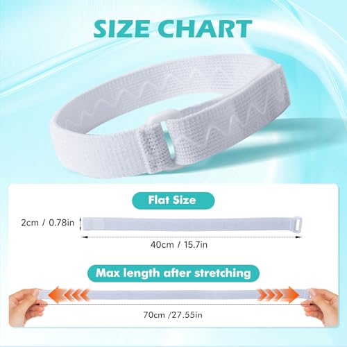 Anti-Slip Catheter Leg Bag Strap, 16 in / 40 cm | Silicone Grip, Adjustable Hook-and-Loop | Thigh Placement, Extended Fit for Foley Drainage Bags | Reusable, Washable 4PCS - size: Short